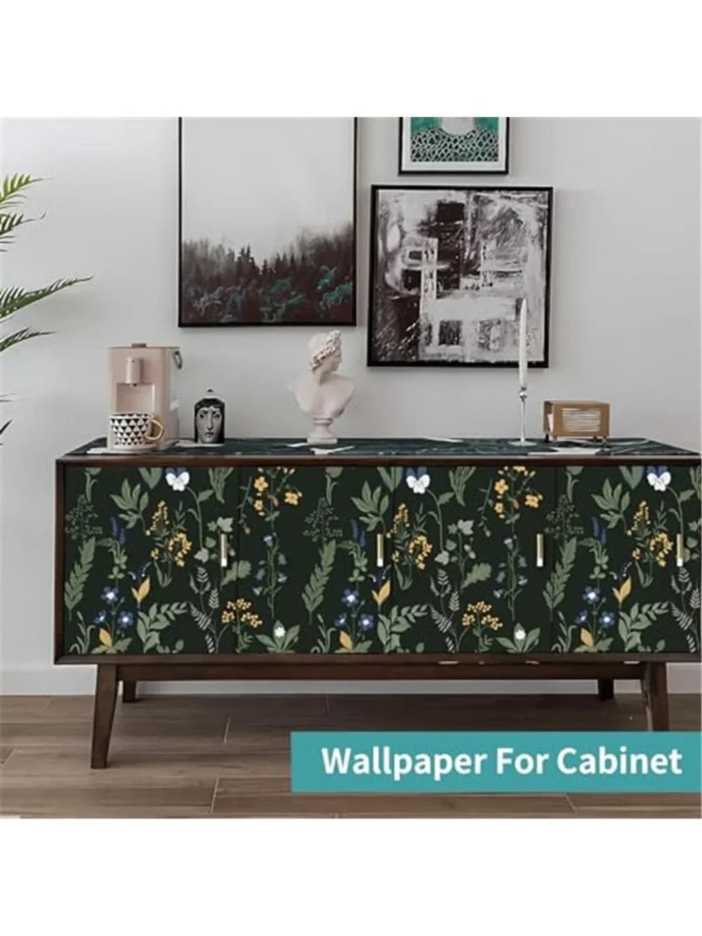 Peel Stick Wallpaper Boho Floral Bedroom Bathroom Removable Renter Friendly